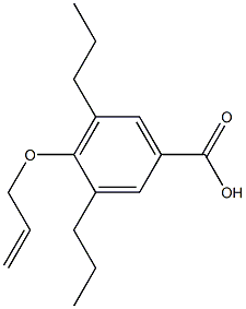 4-(Allyloxy)-3,5-dipropylbenzoic acid Struktur