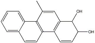 7,8-Dihydro-5-methyl-7,8-chrysenediol Struktur