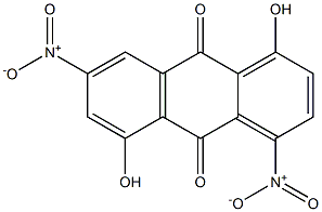 1,5-Dihydroxy-4,7-dinitroanthraquinone Struktur