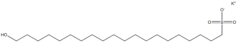 20-Hydroxyicosane-1-sulfonic acid potassium salt Struktur