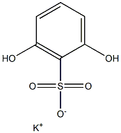 2,6-Dihydroxybenzenesulfonic acid potassium salt Struktur