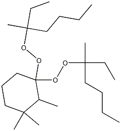 2,3,3-Trimethyl-1,1-bis(1-ethyl-1-methylpentylperoxy)cyclohexane Struktur