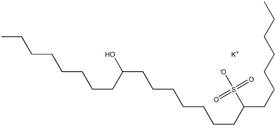 16-Hydroxytetracosane-8-sulfonic acid potassium salt Struktur