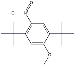 1,4-Di-tert-butyl-2-methoxy-5-nitrobenzene Struktur