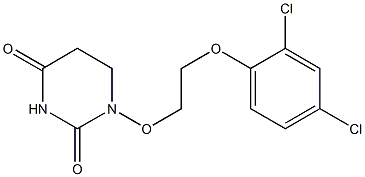 5,6-Dihydro-1-[2-(2,4-dichlorophenoxy)ethoxy]-2,4(1H,3H)-pyrimidinedione Struktur