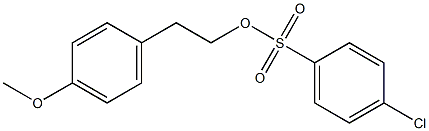 4-Chlorobenzenesulfonic acid 4-methoxyphenethyl ester Struktur