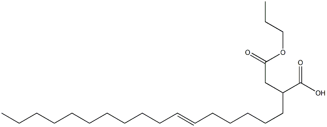 2-(6-Heptadecenyl)succinic acid 1-hydrogen 4-propyl ester Struktur