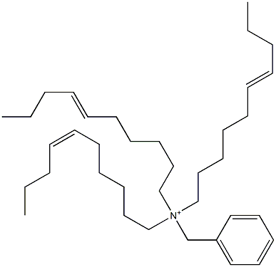 Tri(6-decenyl)benzylaminium Struktur