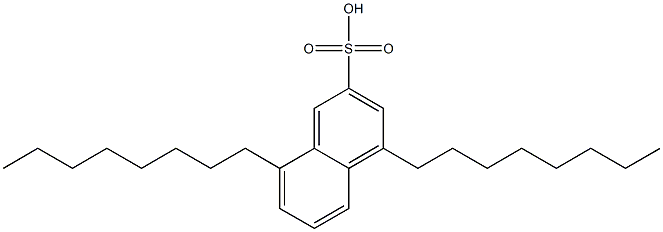 4,8-Dioctyl-2-naphthalenesulfonic acid Struktur