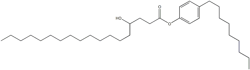 4-Hydroxystearic acid 4-nonylphenyl ester Struktur