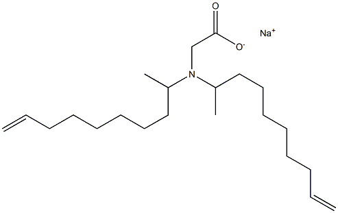 N,N-Di(9-decen-2-yl)aminoacetic acid sodium salt Struktur