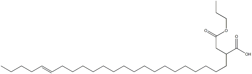 2-(18-Tricosenyl)succinic acid 1-hydrogen 4-propyl ester Struktur