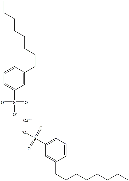 Bis(3-octylbenzenesulfonic acid)calcium salt Struktur