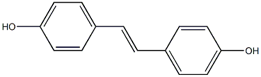 (E)-4,4'-Stilbenediol Struktur