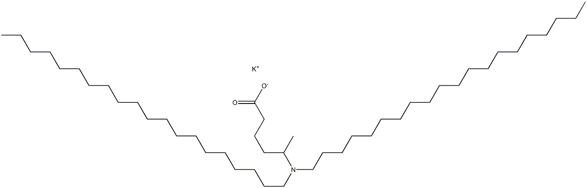 5-(Diicosylamino)hexanoic acid potassium salt Struktur