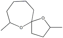 2,7-Dimethyl-1,6-dioxaspiro[4.6]undecane Struktur