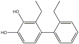 4-(2-Ethylphenyl)-3-ethylbenzene-1,2-diol Struktur