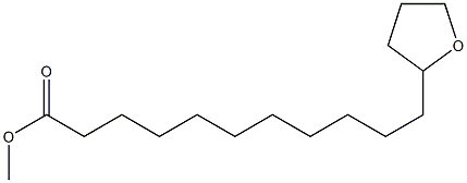 11-(Tetrahydrofuran-2-yl)undecanoic acid methyl ester Struktur