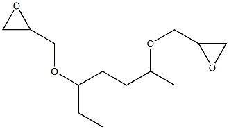 2,5-Bis(glycidyloxy)heptane Struktur