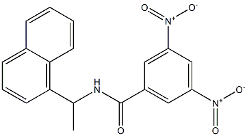 N-[1-(1-Naphthalenyl)ethyl]-3,5-dinitrobenzamide Struktur