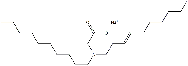 N,N-Di(3-decenyl)aminoacetic acid sodium salt Struktur