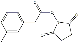 3-Methylbenzeneacetic acid succinimidyl ester Struktur