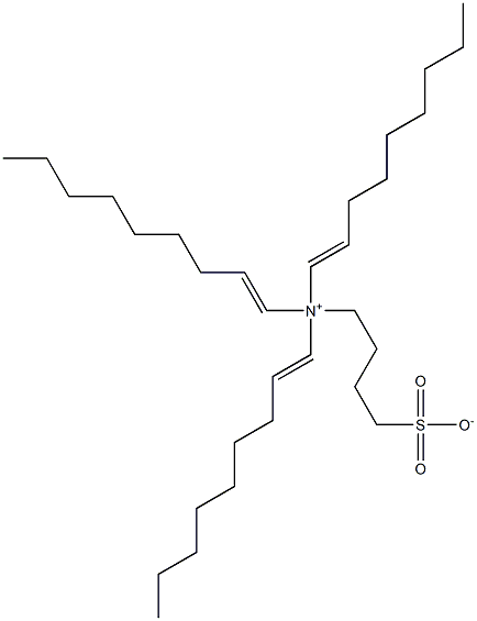 N,N-Di(1-nonenyl)-N-(4-sulfonatobutyl)-1-nonen-1-aminium Struktur