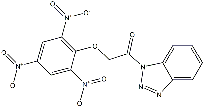 1-(2,4,6-Trinitrophenoxyacetyl)-1H-benzotriazole Struktur