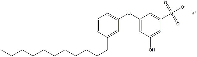 5-Hydroxy-3'-undecyl[oxybisbenzene]-3-sulfonic acid potassium salt Struktur