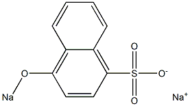 4-Sodiooxy-1-naphthalenesulfonic acid sodium salt Struktur