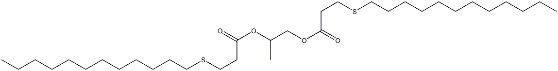 1-Methyl-1,2-ethanediol di[3-(dodecylthio)propionate] Struktur