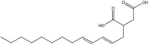 (2,4-Tridecadienyl)succinic acid Struktur