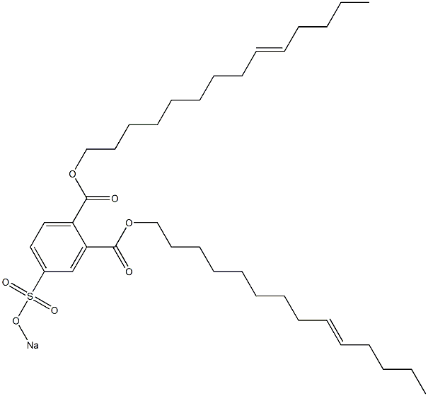 4-(Sodiosulfo)phthalic acid di(9-tetradecenyl) ester Struktur