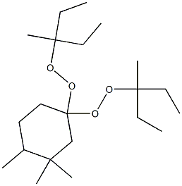 3,3,4-Trimethyl-1,1-bis(1-ethyl-1-methylpropylperoxy)cyclohexane Struktur