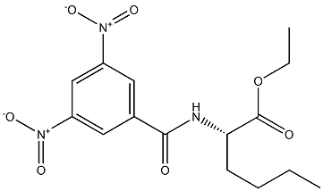 (2S)-2-[(3,5-Dinitrobenzoyl)amino]hexanoic acid ethyl ester Struktur