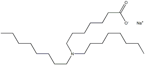 7-(Dioctylamino)heptanoic acid sodium salt Struktur