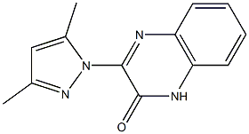 3-(3,5-Dimethyl-1H-pyrazol-1-yl)quinoxalin-2(1H)-one Struktur