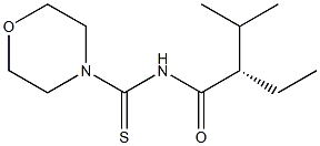 (+)-N-[(S)-2-Ethyl-3-methylbutyryl]-4-morpholinecarbothioamide Struktur