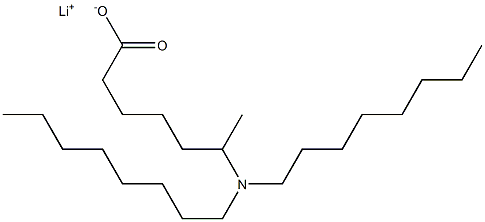 6-(Dioctylamino)heptanoic acid lithium salt Struktur