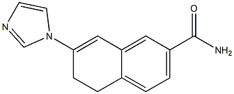 5,6-Dihydro-7-(1H-imidazol-1-yl)naphthalene-2-carboxamide Struktur