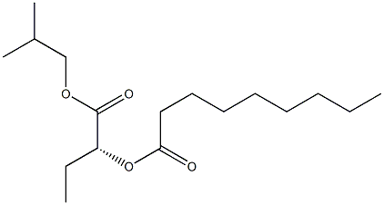 [R,(+)]-2-Nonanoyloxybutyric acid isobutyl ester Struktur