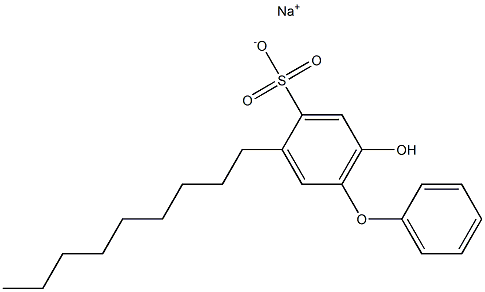 6-Hydroxy-3-nonyl[oxybisbenzene]-4-sulfonic acid sodium salt Struktur