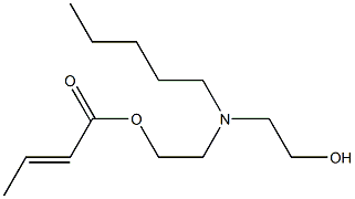 Crotonic acid 2-[N-(2-hydroxyethyl)-N-pentylamino]ethyl ester Struktur