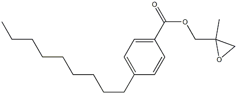 4-Nonylbenzoic acid 2-methylglycidyl ester Struktur