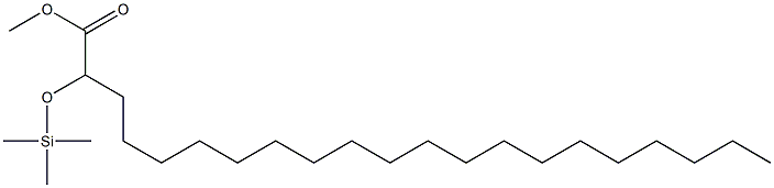 2-(Trimethylsilyloxy)henicosanoic acid methyl ester Struktur