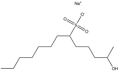 2-Hydroxytridecane-6-sulfonic acid sodium salt Struktur