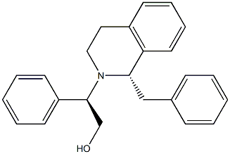 (1S)-1,2,3,4-Tetrahydro-2-[(R)-1-phenyl-2-hydroxyethyl]-1-benzylisoquinoline Struktur