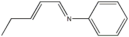 N-(2-Penten-1-ylidene)aniline Struktur