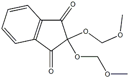 2,2-Di(methoxymethoxy)-1,3-indanedione Struktur