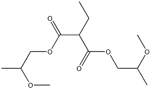 Ethylmalonic acid bis(2-methoxypropyl) ester Struktur